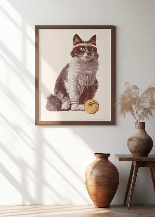 Chat Tennis Framed Art Wall Decor