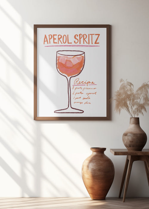 Aperol Spritz Framed Art Wall Decor