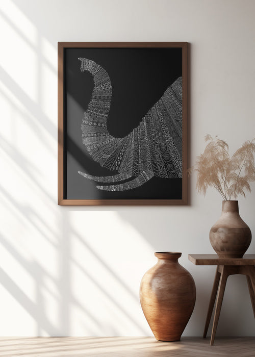 Elephant Nº2 Framed Art Wall Decor