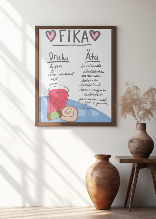 Fika Framed Art Modern Wall Decor