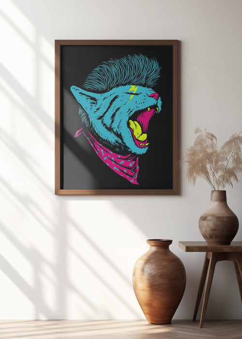 The Killer Cat Framed Art Wall Decor