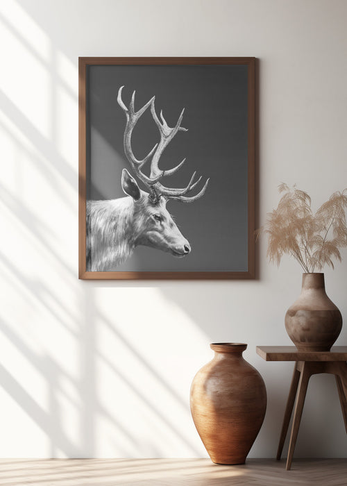 Reindeer Framed Art Wall Decor