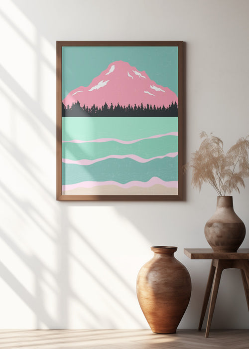 Minimal Mountains #1 Framed Art Modern Wall Decor