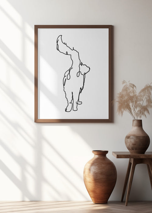 The Cats Tail Framed Art Wall Decor