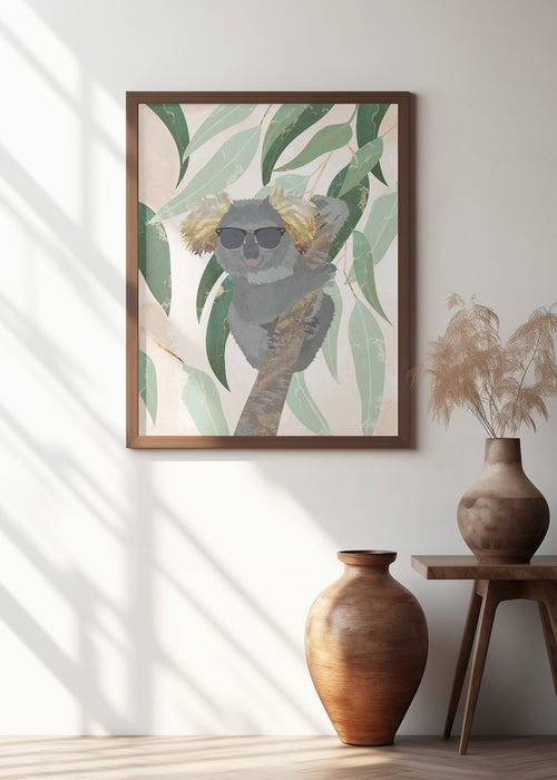 Cool Koala Framed Art Modern Wall Decor