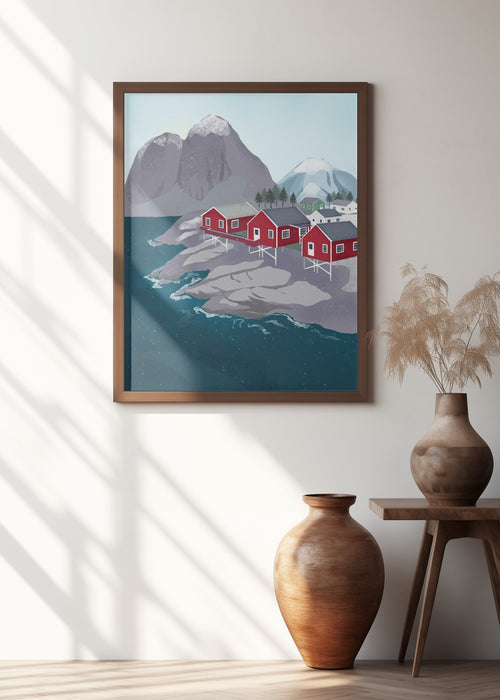 Norway Framed Art Modern Wall Decor