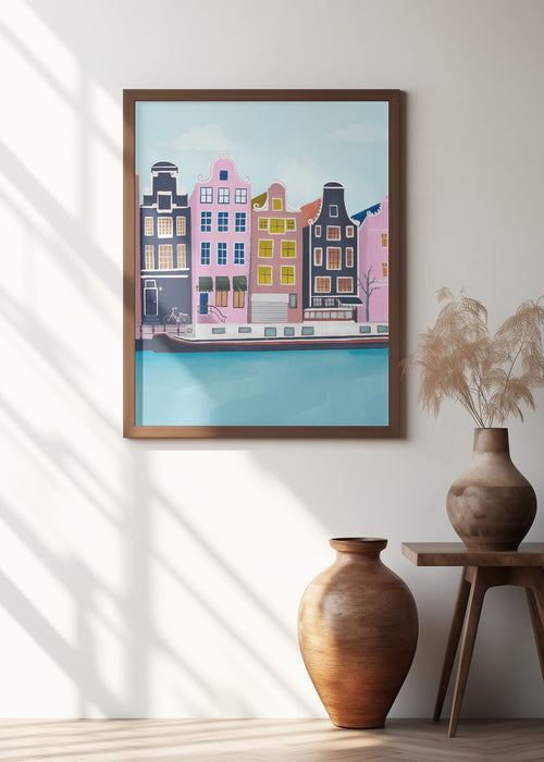 Amsterdam Framed Art Modern Wall Decor