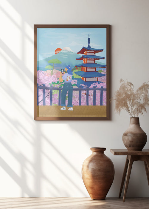 Japan Framed Art Modern Wall Decor