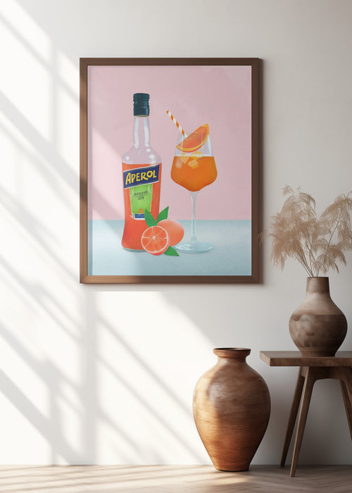 Aperol Spritz Framed Art Wall Decor