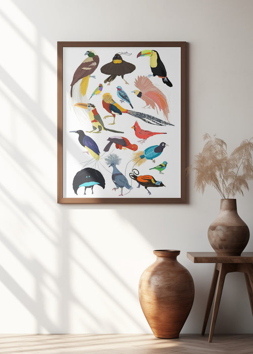 Birds of Paradise Framed Art Wall Decor