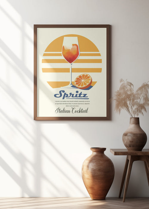 Spritz summer print Framed Art Wall Decor