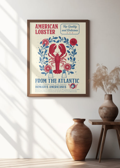 Lobster kitchen print Framed Art Wall Decor