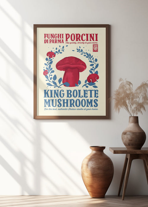 Porcini kitchen print Framed Art Wall Decor