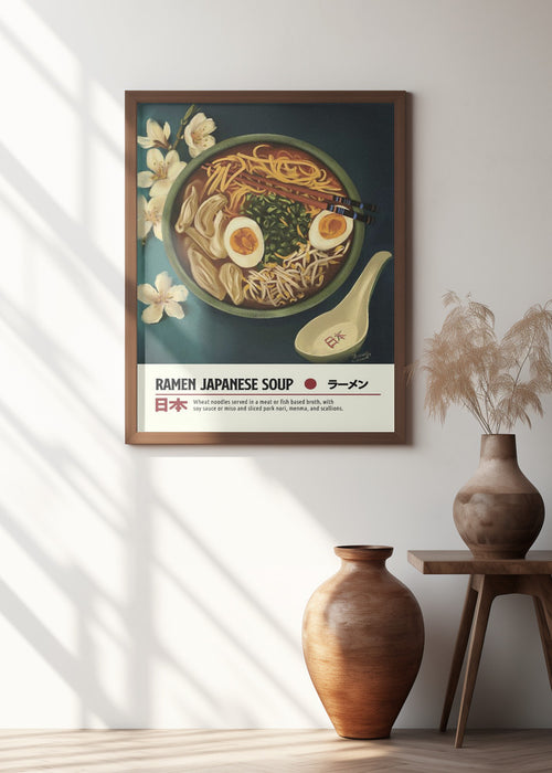 Ramen Framed Art Wall Decor