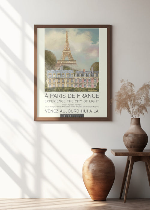 Paris retro print Framed Art Modern Wall Decor