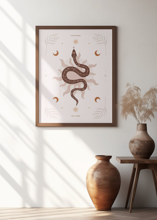 Snake Transform Framed Art Wall Decor