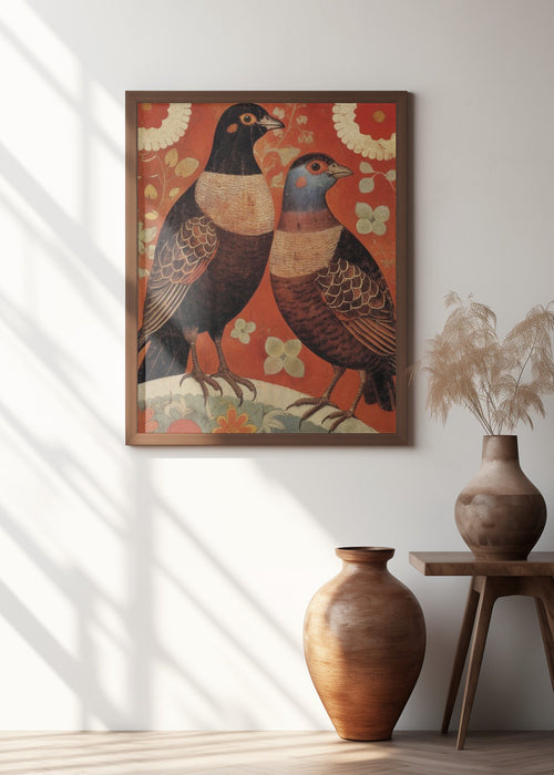 Nostalgic Birds Framed Art Wall Decor