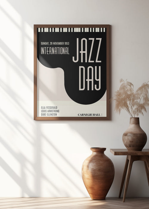 Jazzy Days Framed Art Modern Wall Decor