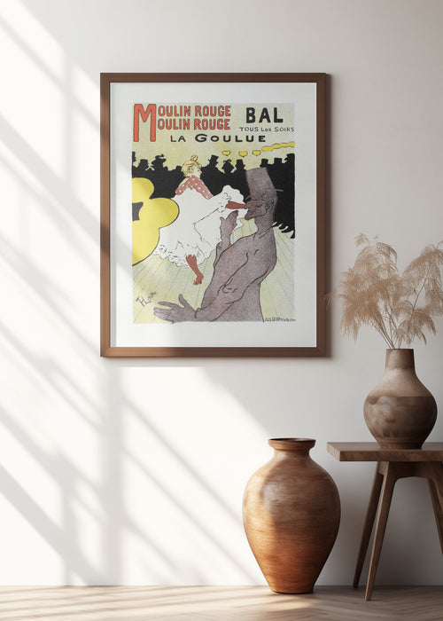 Affiche Pour Le Moulin Rouge la Goulue (1898 Framed Art Wall Decor