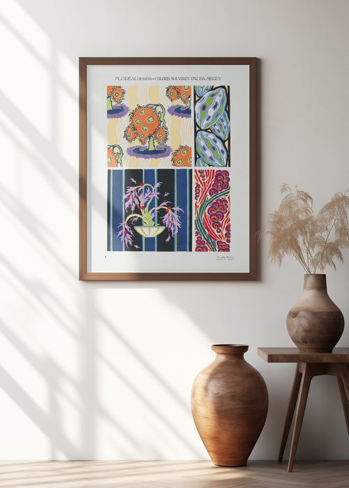 Pattern 08 Framed Art Modern Wall Decor