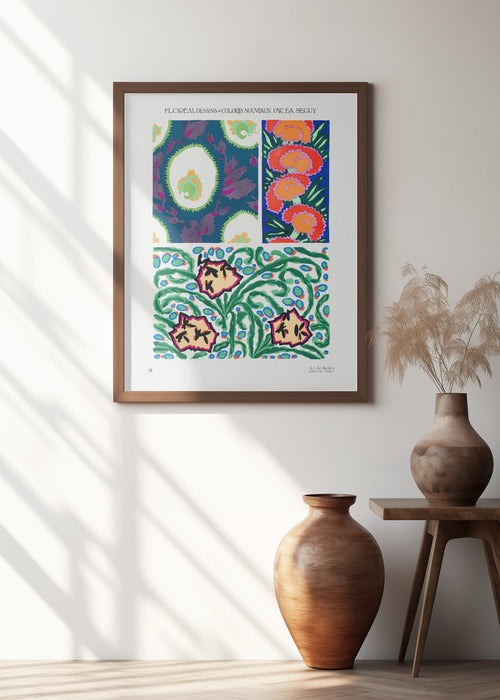 Pattern 15 Framed Art Modern Wall Decor