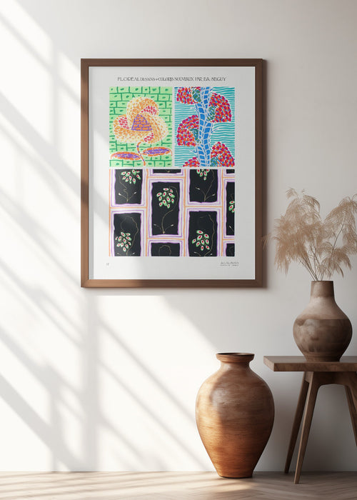 Pattern 17 Framed Art Modern Wall Decor