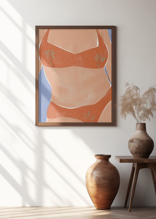 Bikini Babe Framed Art Wall Decor