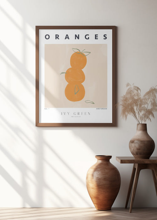 Oranges Framed Art Modern Wall Decor