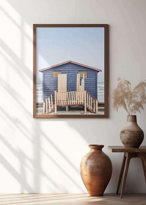 Blue Hut Framed Art Modern Wall Decor