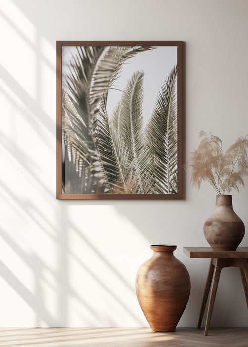 Palm Love Framed Art Modern Wall Decor