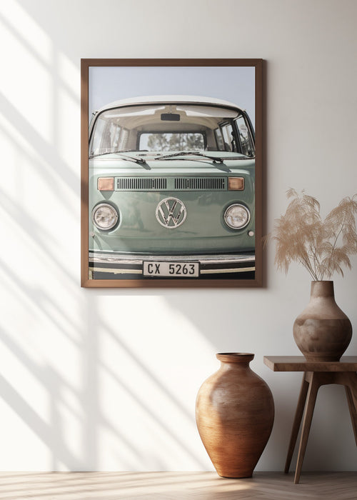 Vw Kombi Framed Art Modern Wall Decor