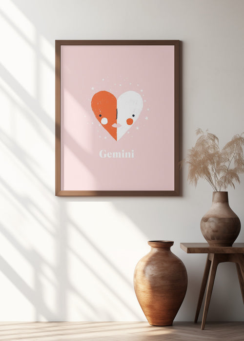 Gemini Framed Art Wall Decor