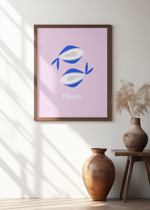 Pisces Framed Art Wall Decor