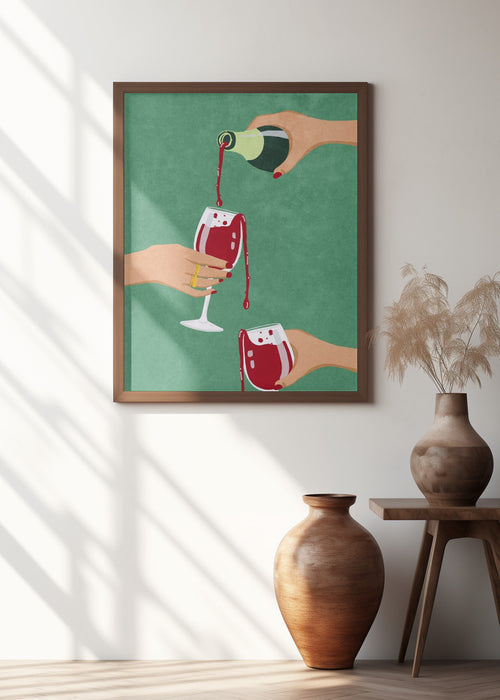 Cheers Girls Framed Art Wall Decor