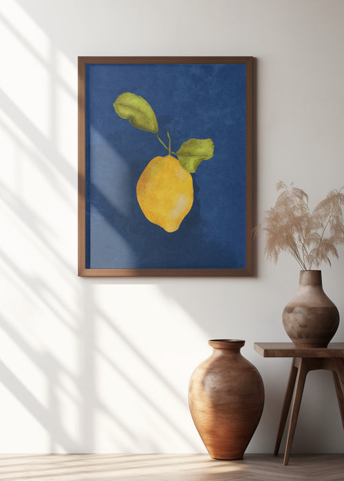 Just a little lemon Framed Art Modern Wall Decor