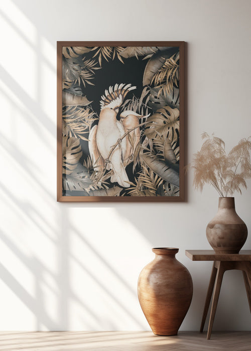 Jungle With Cockatoos Framed Art Wall Decor