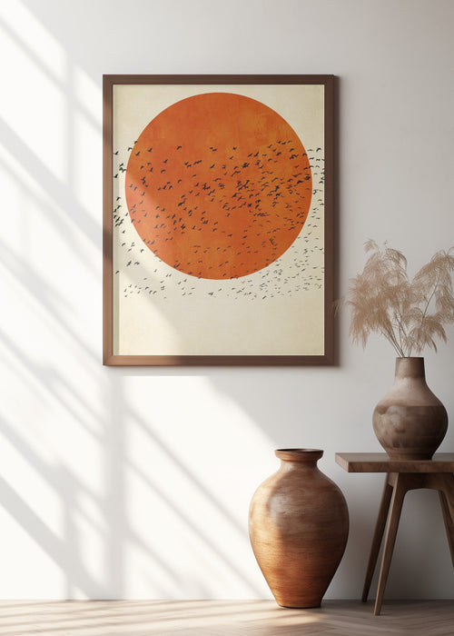 Birds In the Sun Framed Art Wall Decor