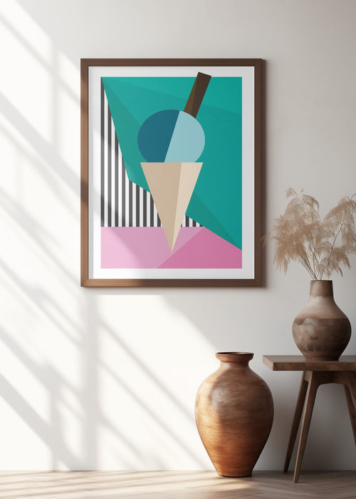 Ice Cream Framed Art Wall Decor