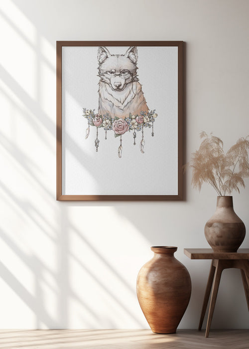 Wolf Art Framed Art Wall Decor