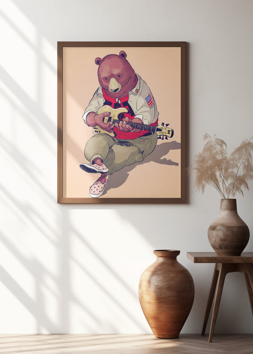 Technical Bear Framed Art Wall Decor