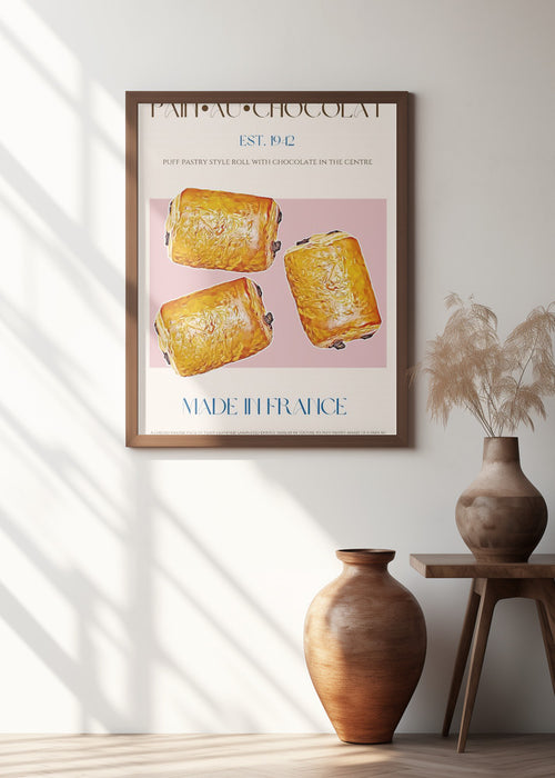 Pain Au Chocolat Print Framed Art Wall Decor