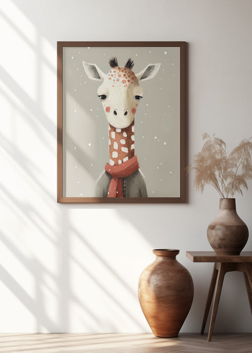 Giraffe 1 Framed Art Modern Wall Decor