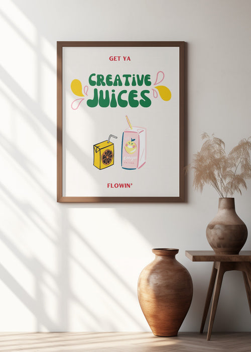 Creative Juices Print Framed Art Wall Decor