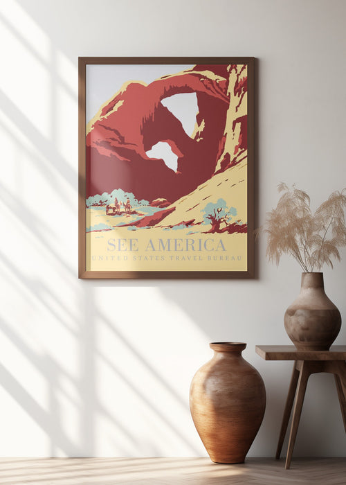 See America Poster Framed Art Modern Wall Decor