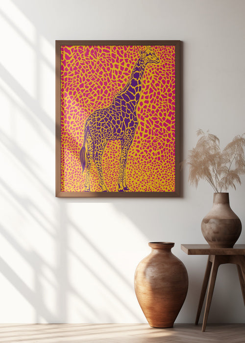 Giraffe Majestic Framed Art Wall Decor