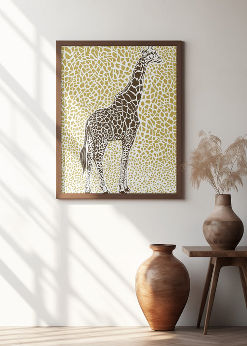 The Majestic Giraffe Framed Art Modern Wall Decor