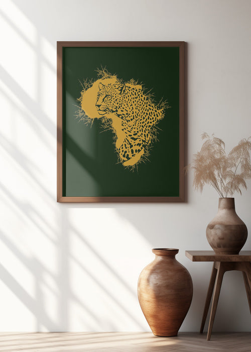 Leopard Africa Thorns Framed Art Wall Decor