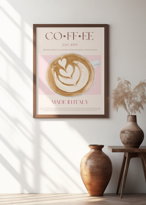 Coffee Framed Art Wall Decor