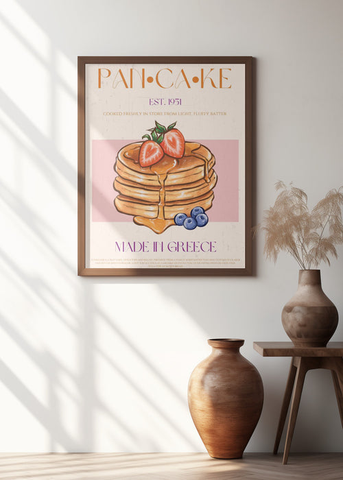 Pancake Framed Art Modern Wall Decor