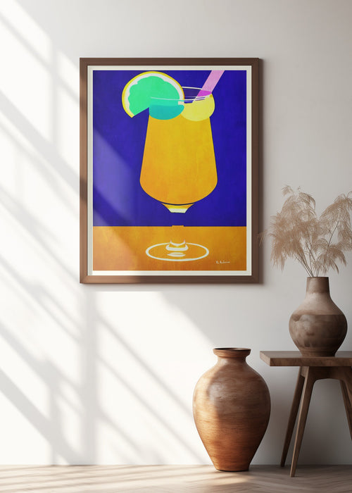 Pina Colada Framed Art Wall Decor